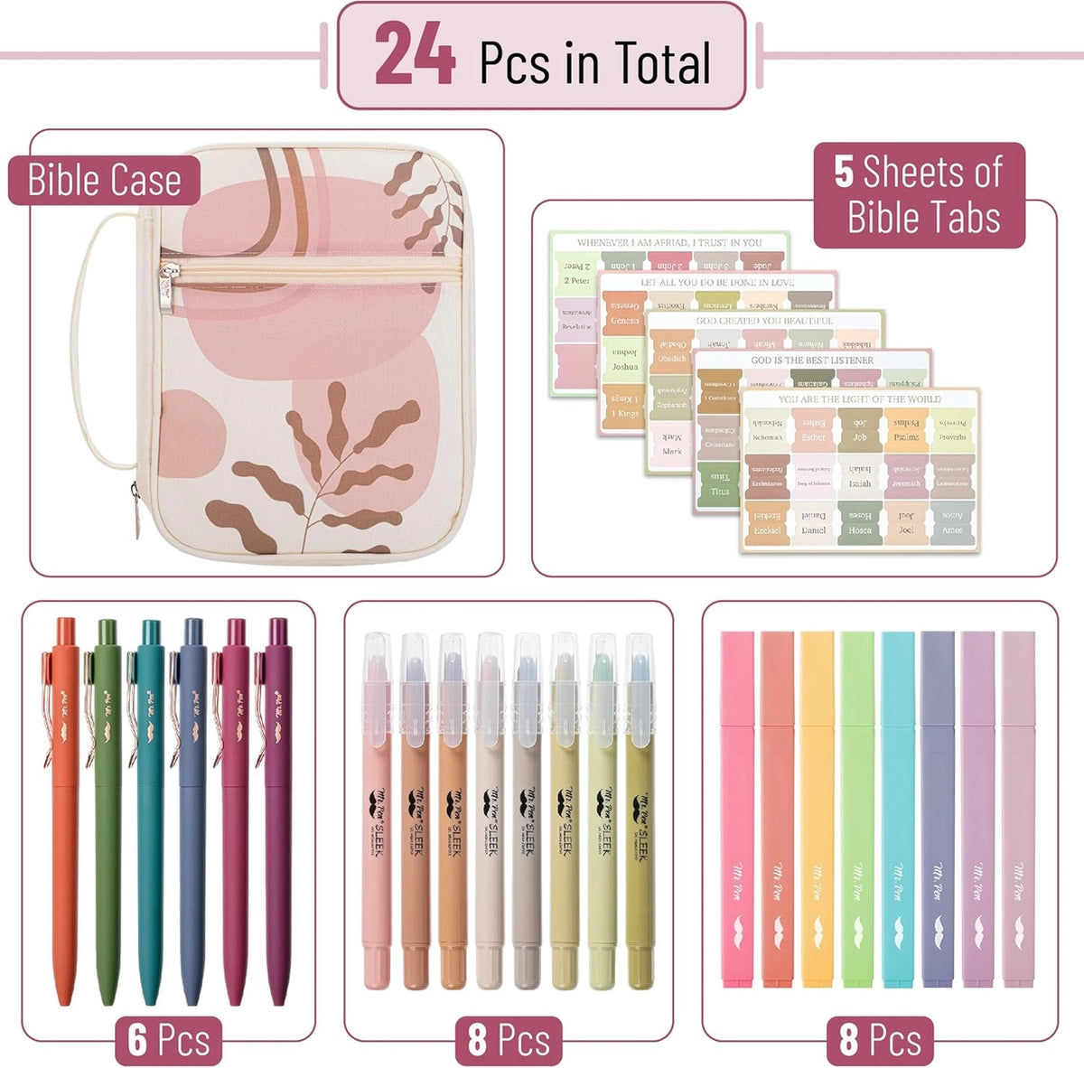 Bible Journaling Essentials Kit — 24-Piece Set