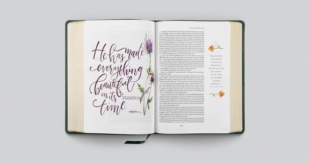 ESV GraceLaced Bible, Journaling Edition (Artwork by Ruth Chou Simons) (TruTone, Quiet Forest)