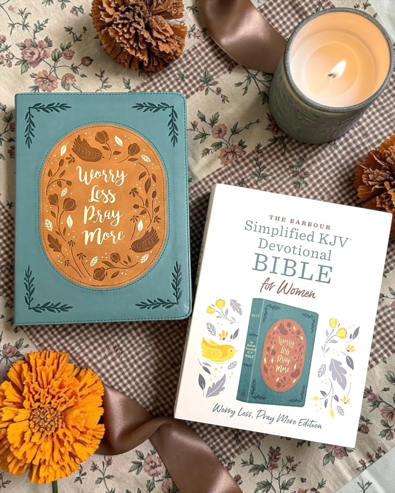 Decorated PRAYER Bible:Devotional Bible for Women Pray More, Worry Less
