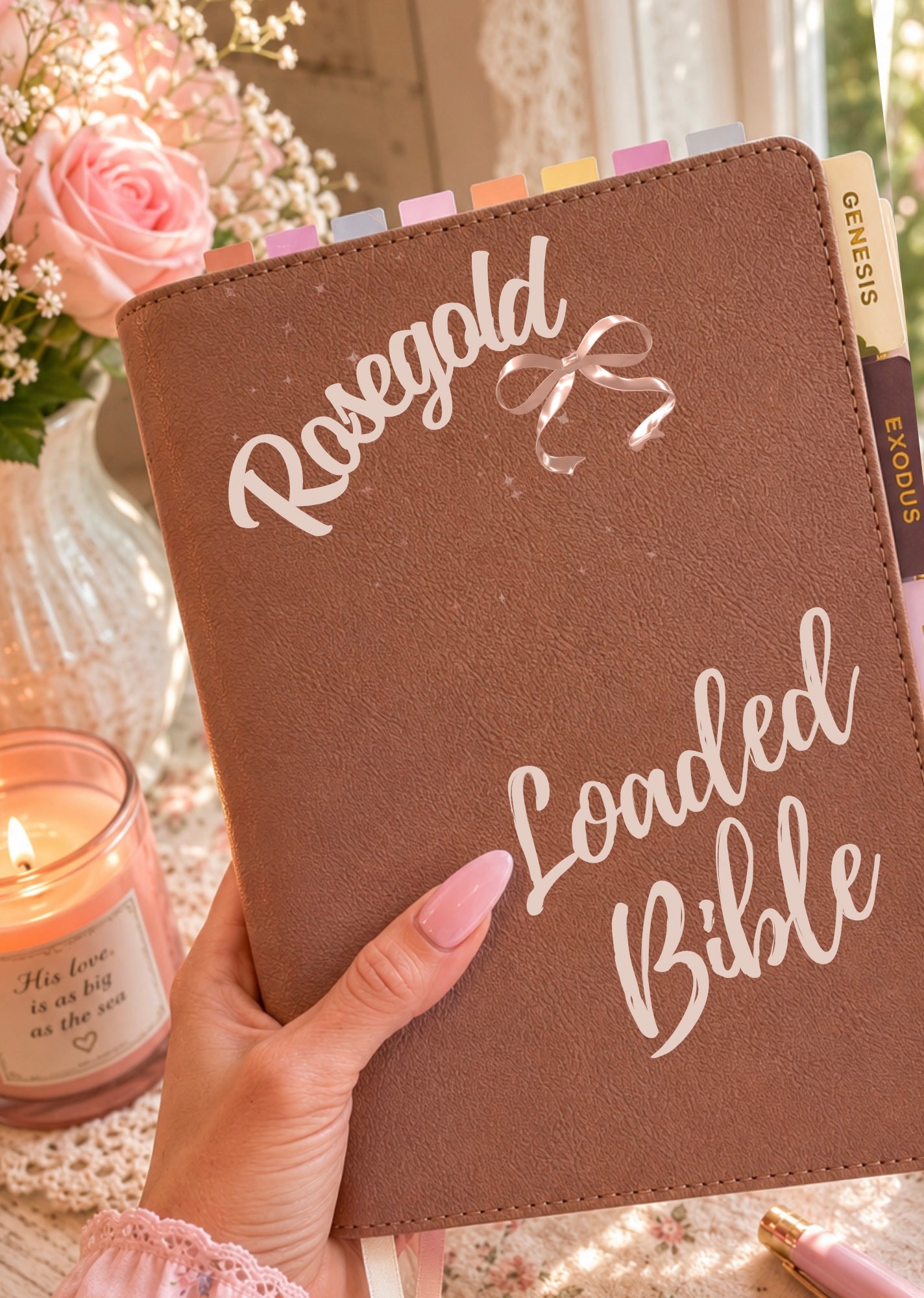 Magnolia Mercy Loaded Rosegold "She Reads Truth Bible" CSV Translation