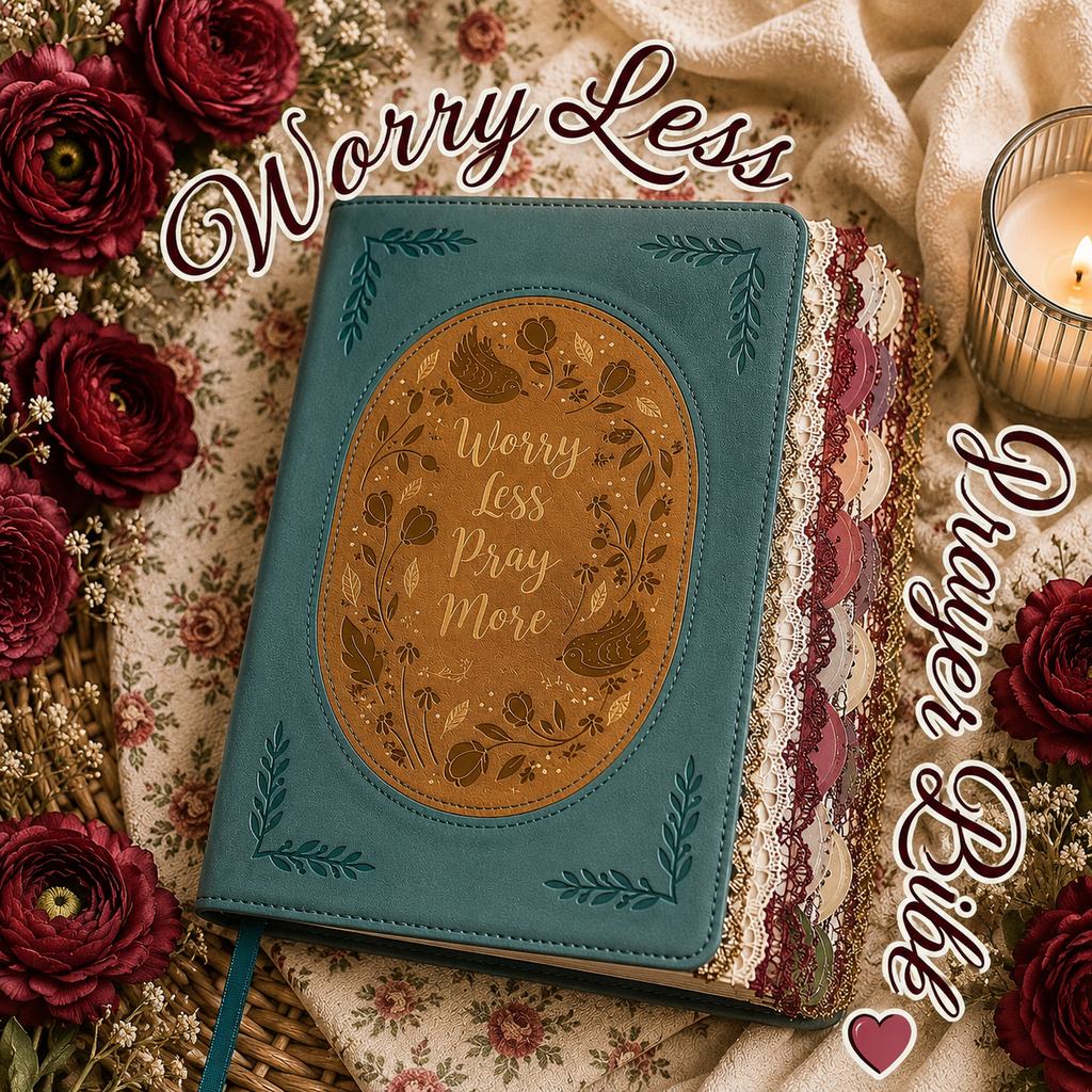 Decorated PRAYER Bible:Devotional Bible for Women Pray More, Worry Less
